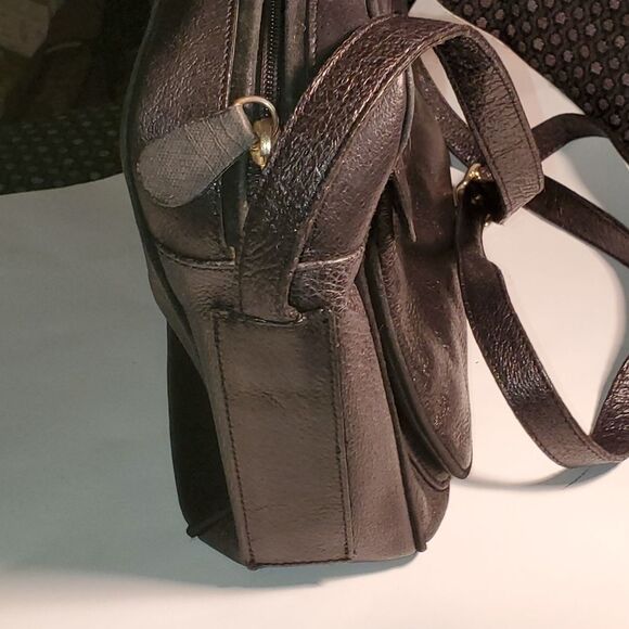 💢Jane August black leather & suede crossbody bag - Picture 7 of 8